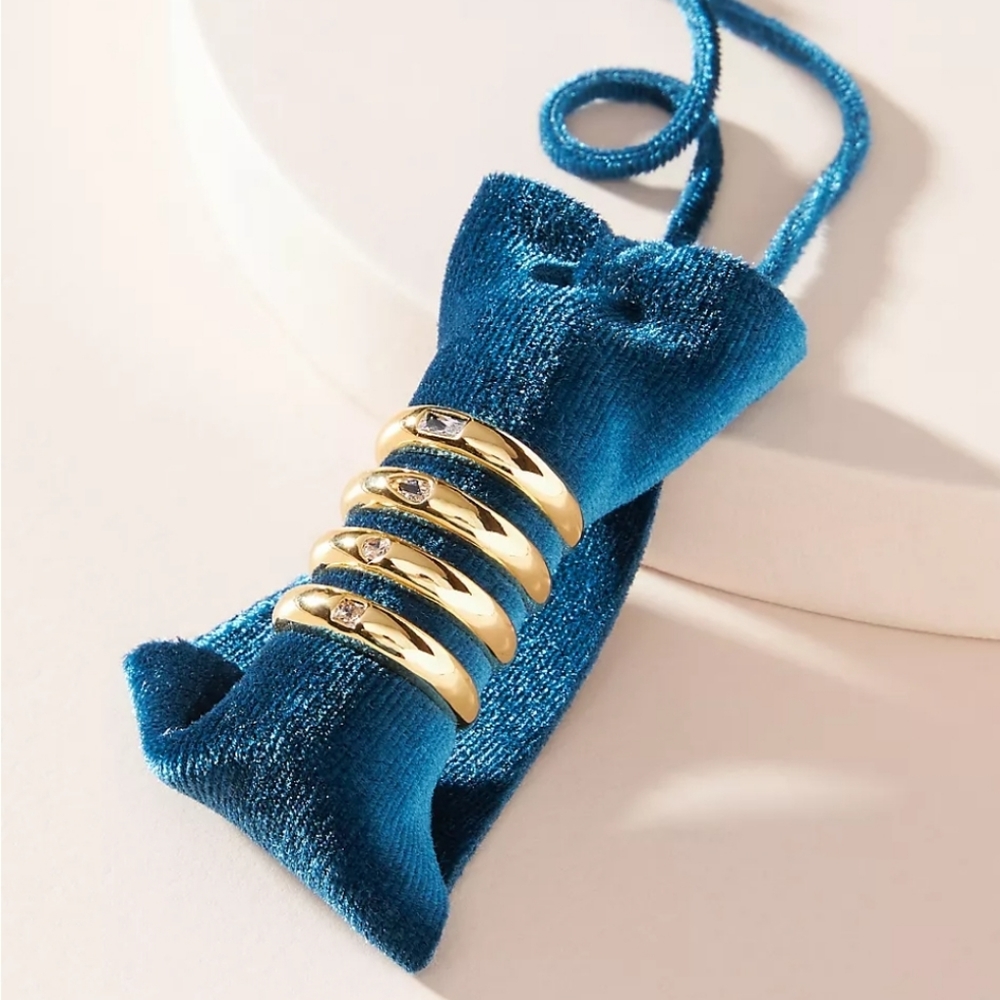 Anthropologie Josefa Ring Set of 4